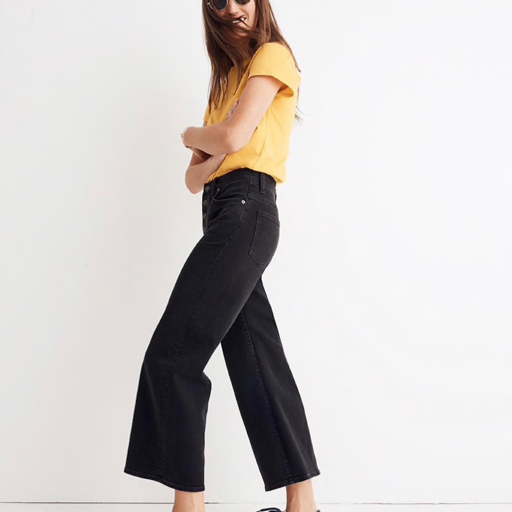 Madewell Wide-Leg Crop Jeans NWT